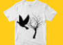 create aesthetic typography t shirt and tote bag